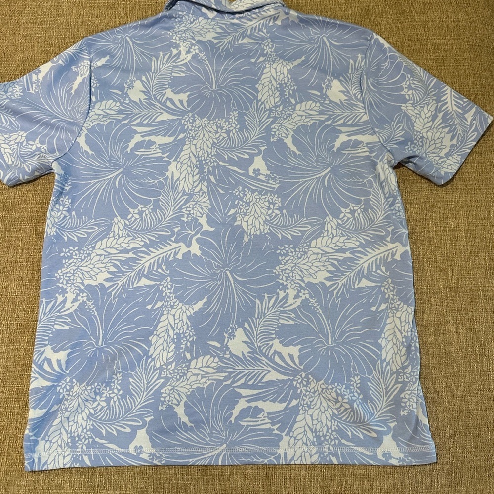 TOMMY BAHAMA BIG SKY  BLUE NEW MEN'S POLO SHIRT SIZE S - Picture 3 of 4